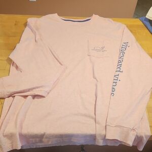 Vineyard Vines Light Pink Long Sleeve Tee